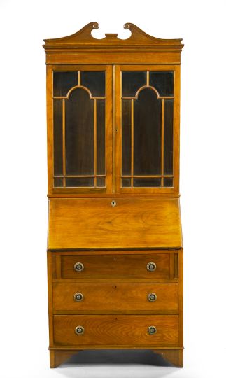 George III-Style Mahogany Secretary