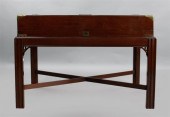 GEORGE III STYLE MAHOGANY SILV
