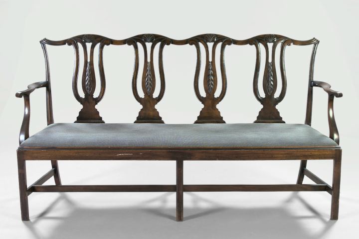 George III-Style Mahogany Sofa, 