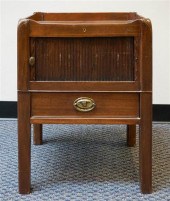 GEORGE III STYLE MAHOGANY TAMB