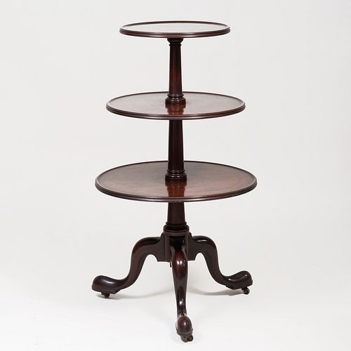 GEORGE III STYLE MAHOGANY THREE