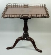 GEORGE III STYLE MAHOGANY TILT