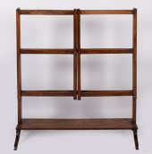 GEORGE III STYLE MAHOGANY TOWE
