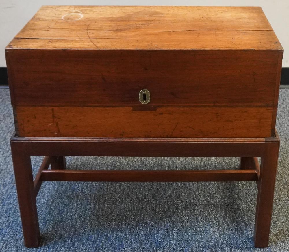 GEORGE III STYLE MAHOGANY TRAVEL