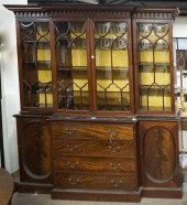 GEORGE III STYLE MAHOGANY TWO-
