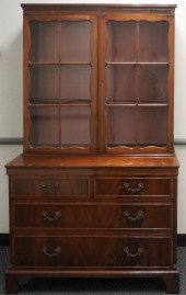 GEORGE III STYLE MAHOGANY TWO-