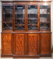 GEORGE III STYLE MAHOGANY TWO-