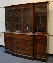 GEORGE III STYLE MAHOGANY TWO-