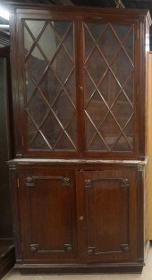 GEORGE III STYLE MAHOGANY TWO-