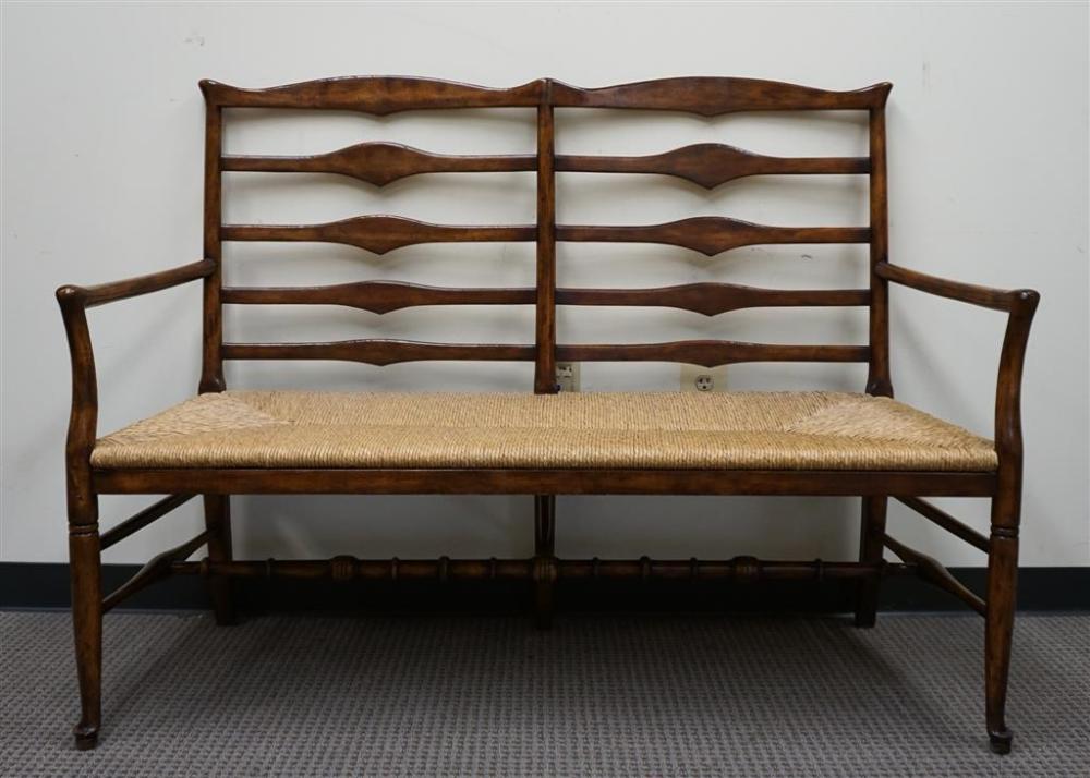 GEORGE III STYLE MAPLE TWO-CHAIR