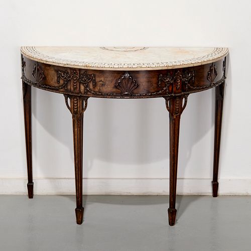 GEORGE III STYLE MARBLE TOP