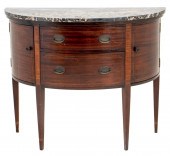 GEORGE III STYLE MARBLE TOPPED