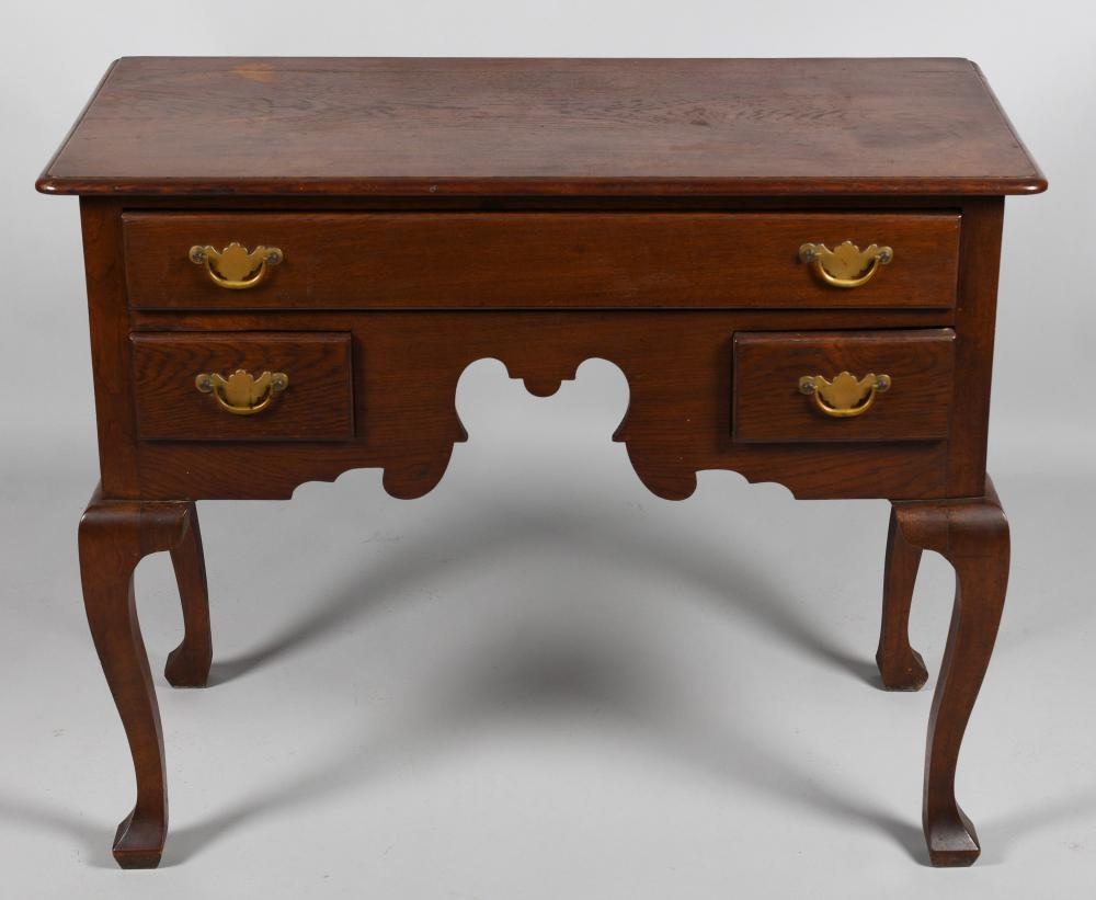 GEORGE III STYLE OAK AND MAHOGANY
