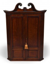 GEORGE III STYLE OAK HANGING C