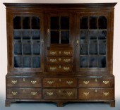 GEORGE III STYLE OAK LIBRARY C