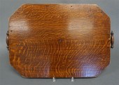GEORGE III STYLE OAK TWO-HANDL
