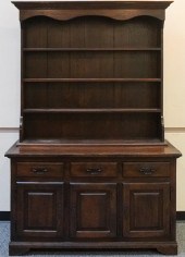 GEORGE III STYLE OAK TWO-PART