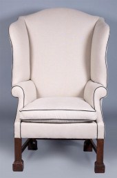 GEORGE III STYLE OAK WING ARMC
