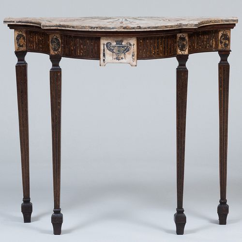 GEORGE III STYLE PAINTED AND INLAID