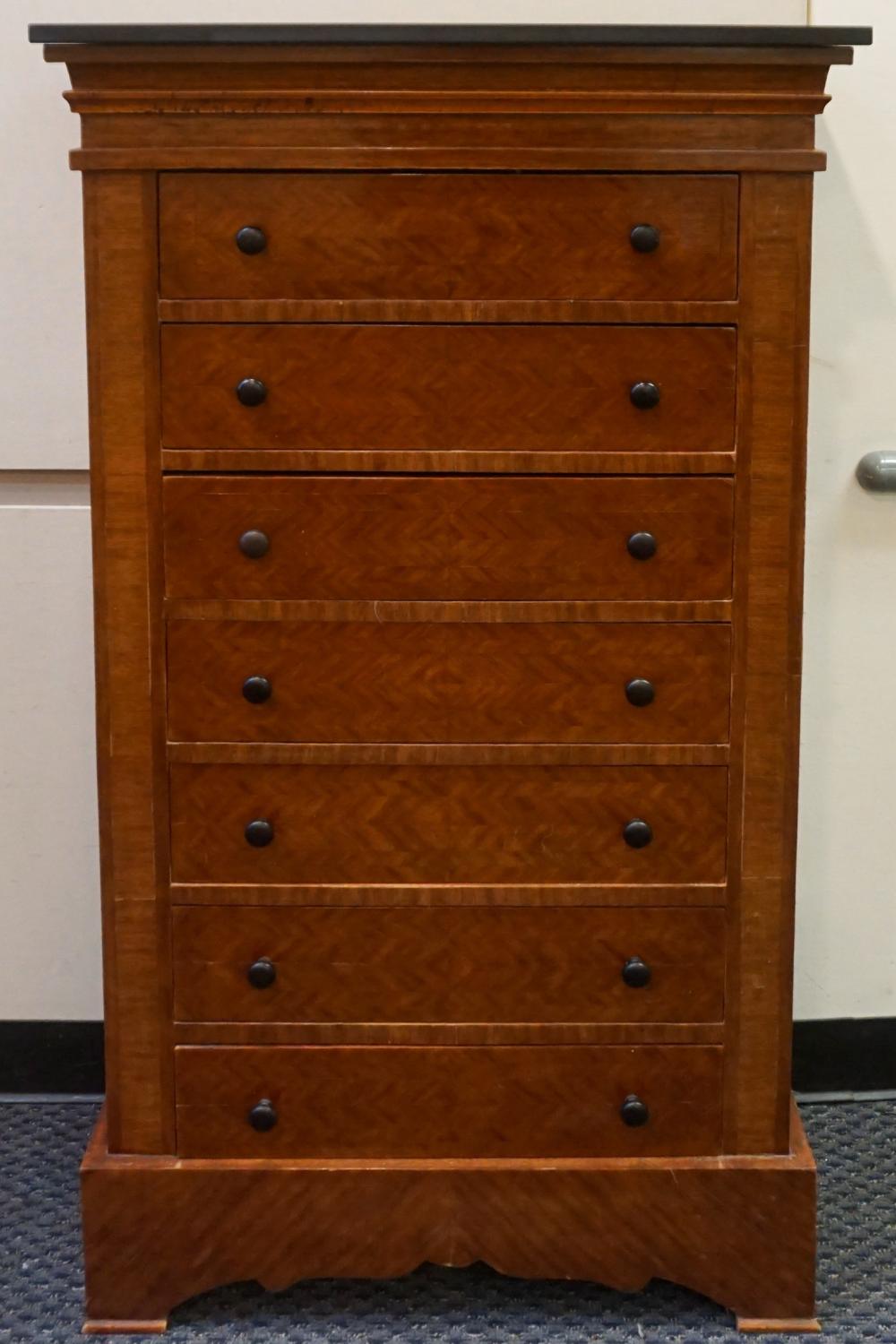 GEORGE III STYLE PARQUETRY MAHOGANY