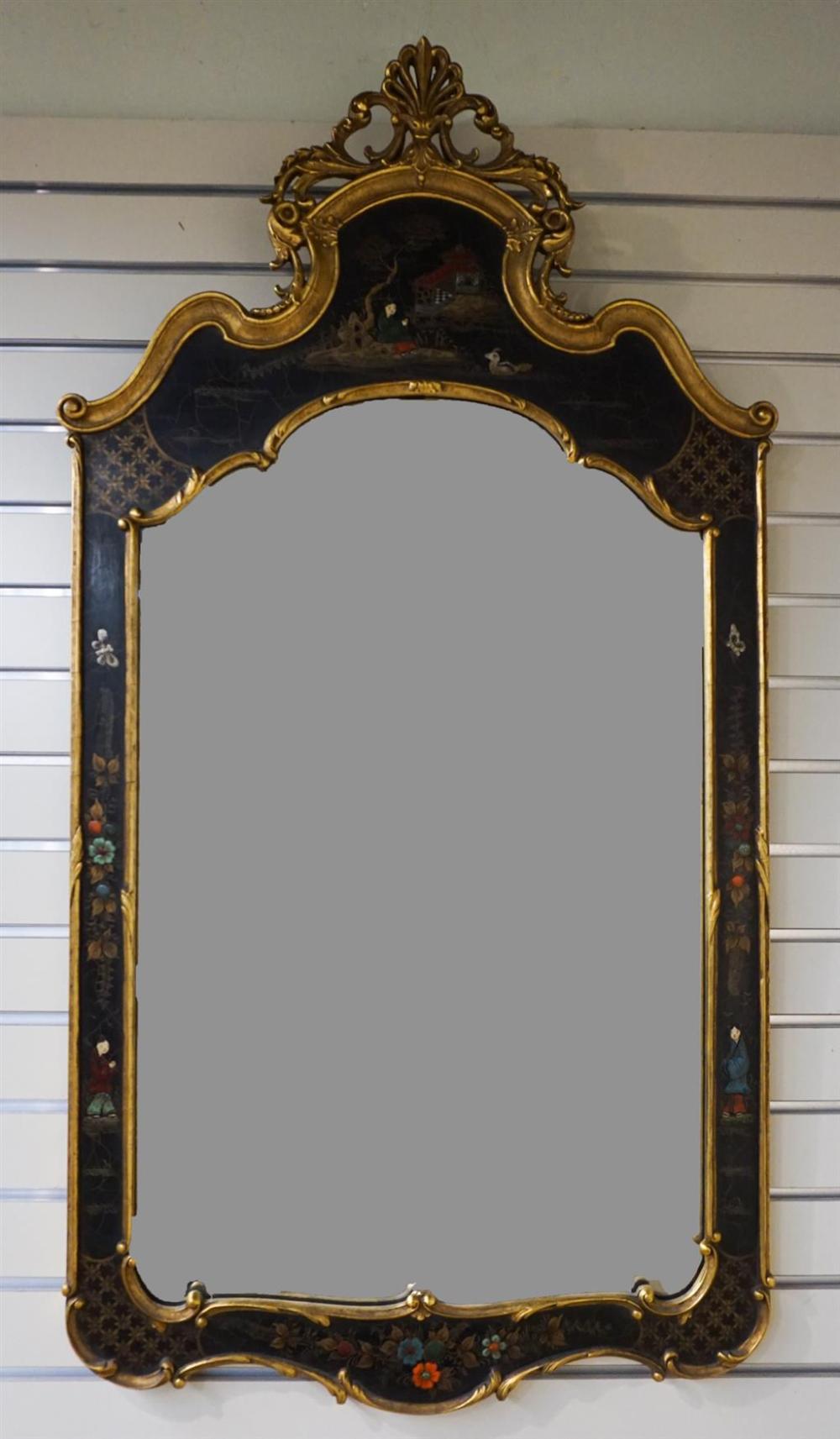 GEORGE III STYLE PARTIAL GILT BLACK