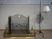 GEORGE III STYLE PIERCED BRASS