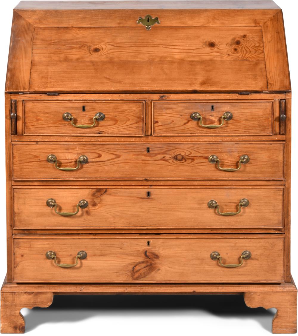 GEORGE III STYLE PINE SLANT FRONT