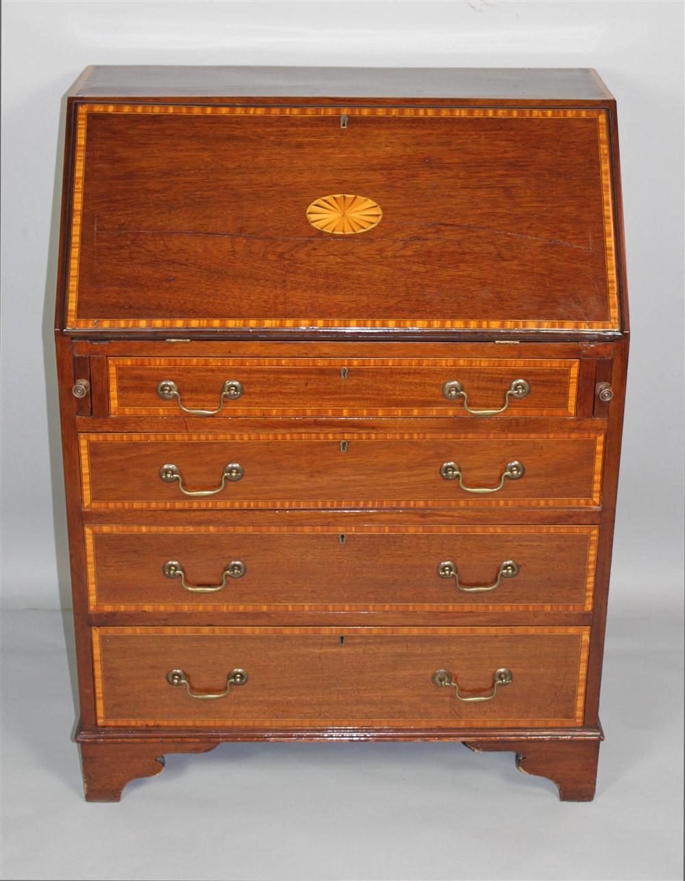 GEORGE III STYLE SATINWOOD BANDED