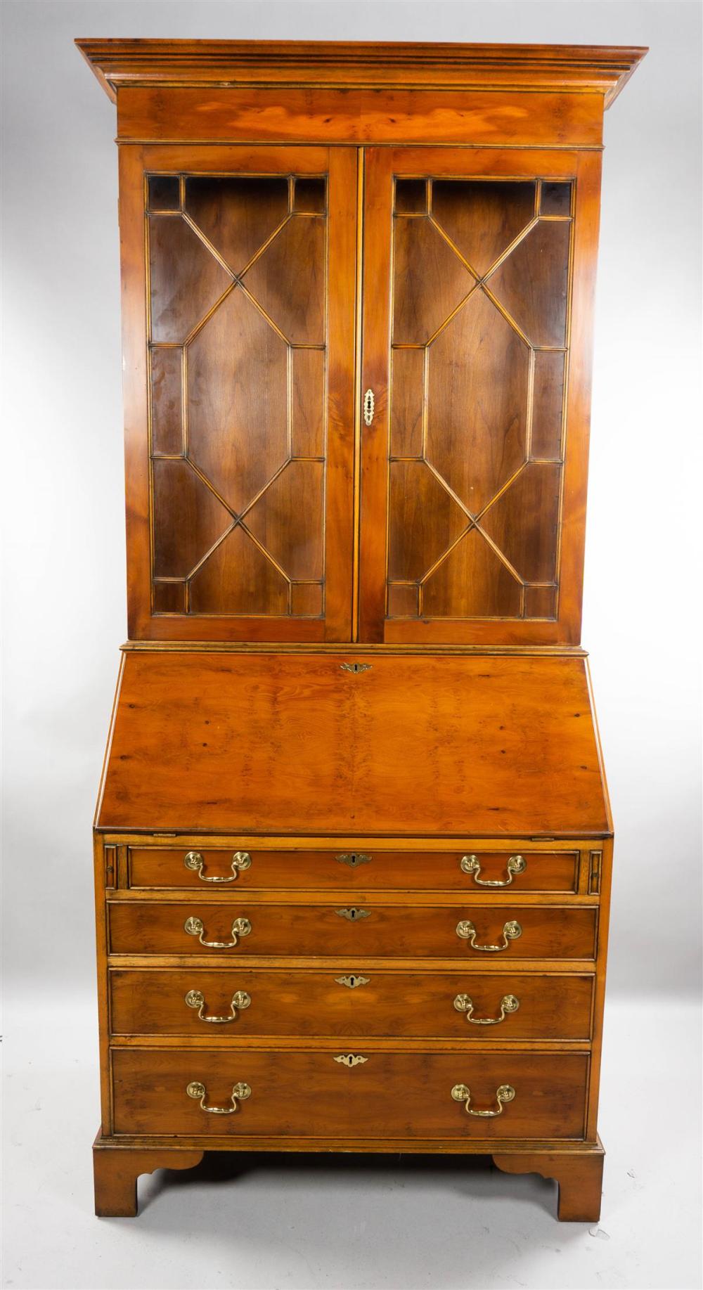 GEORGE III STYLE SECRETARY BOOKCASE