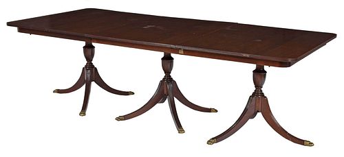 GEORGE III STYLE THREE PEDESTAL
