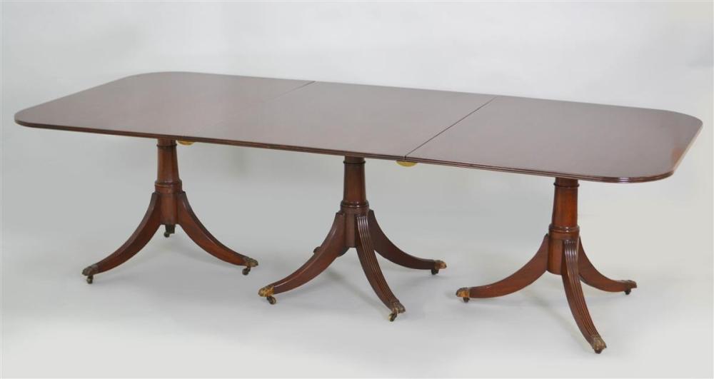GEORGE III STYLE TRIPLE PEDESTAL
