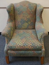 GEORGE III STYLE UPHOLSTERED W