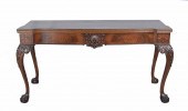 GEORGE III STYLE WALNUT AND MA