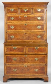GEORGE III STYLE WALNUT CHEST