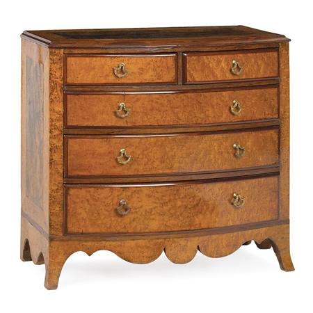George III Style Walnut, Maple