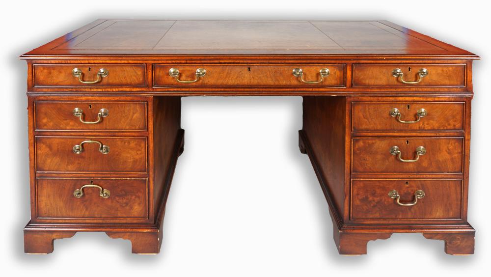 GEORGE III STYLE WALNUT PEDESTAL