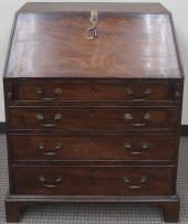 GEORGE III STYLE WALNUT SLANT-