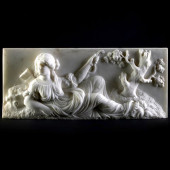 GEORGE III STYLE WHITE MARBLE