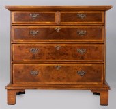 GEORGE III STYLE YEW WOOD CHES
