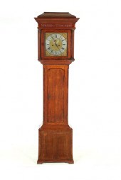GEORGE III TALL CASE CLOCK.  E