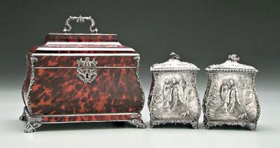 George III tea caddies, tortoise