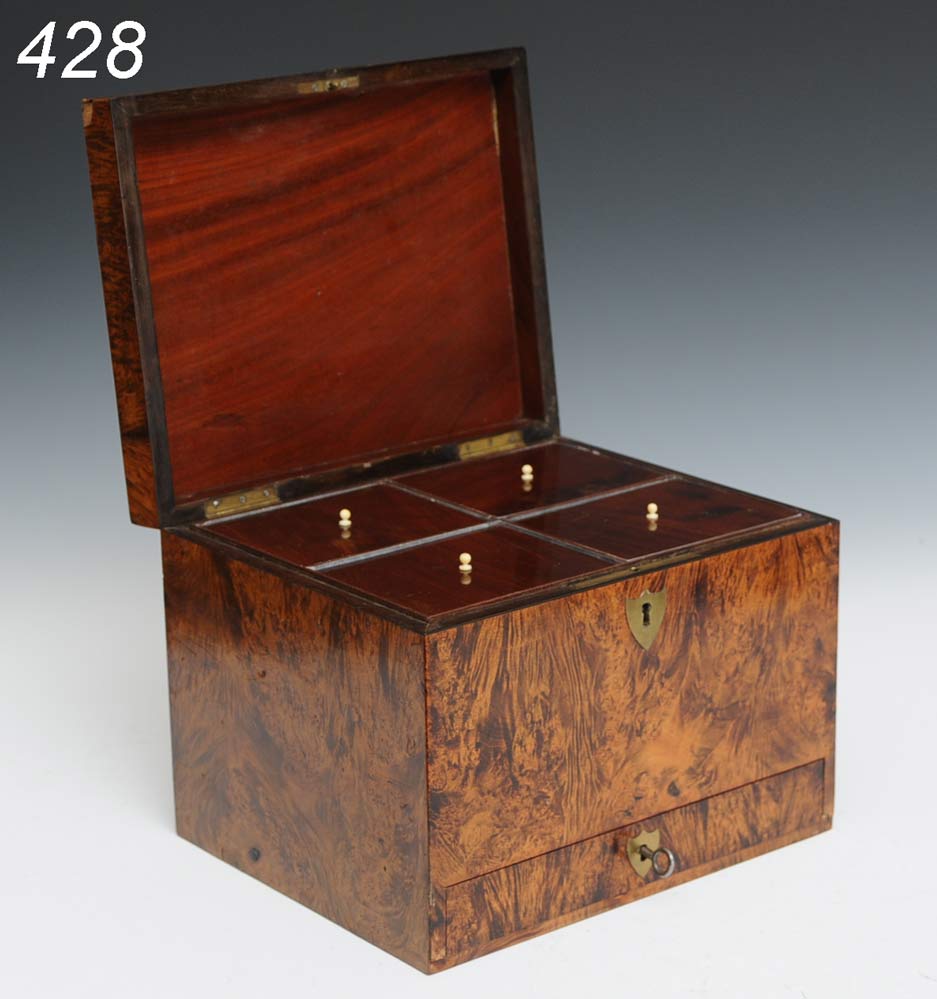 George III Tea Caddy with four