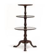 GEORGE III THREE TIERED MAHOGA
