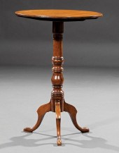 GEORGE III TILT-TOP WALNUT CAN