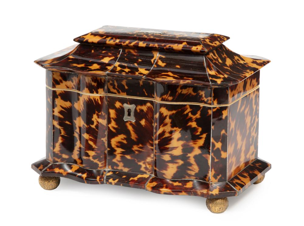 GEORGE III TORTOISESHELL TEA