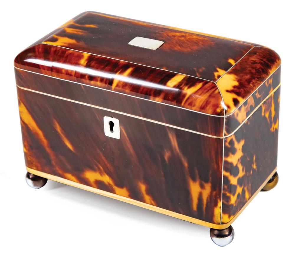 GEORGE III TORTOISESHELL TEA