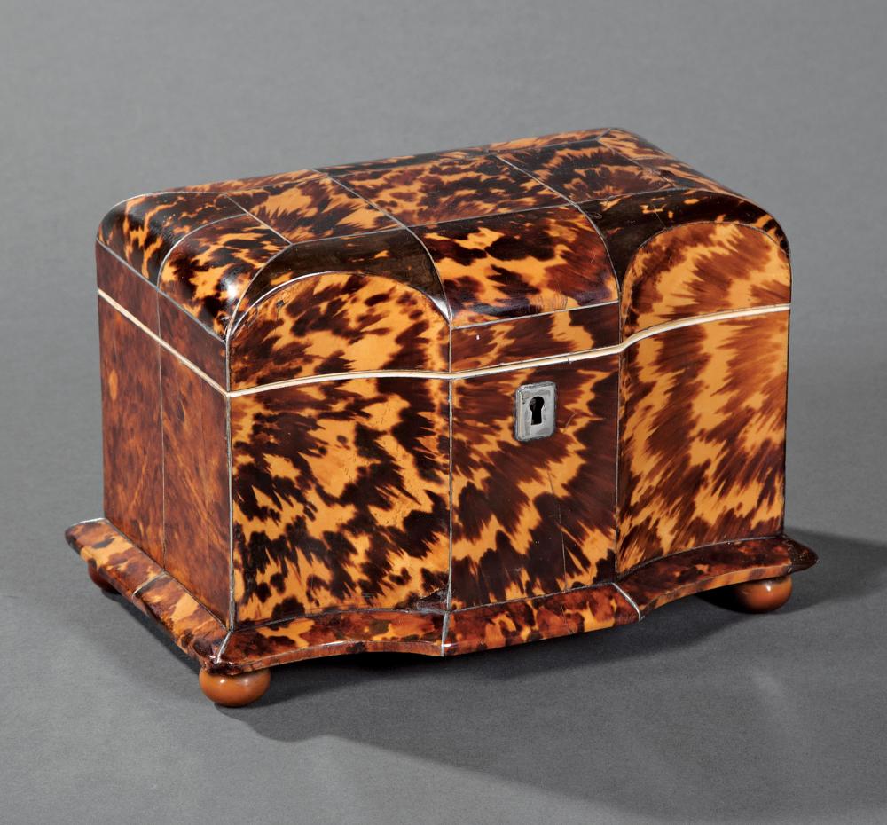 GEORGE III TORTOISESHELL TEA