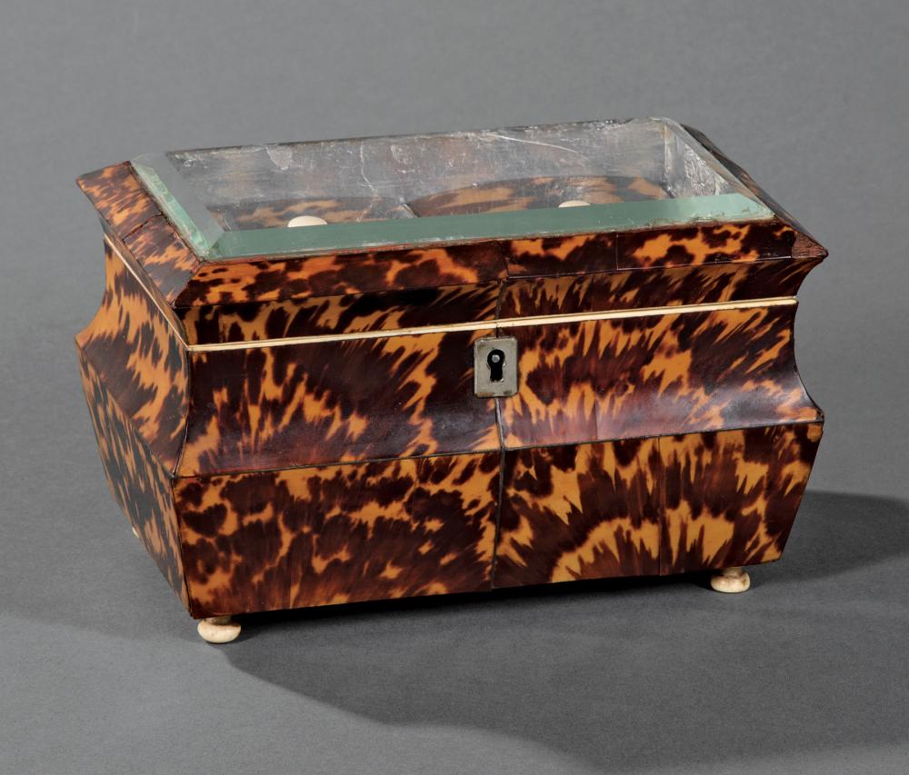 GEORGE III TORTOISESHELL TEA