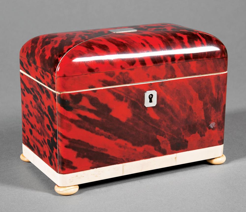 GEORGE III TORTOISESHELL TEA
