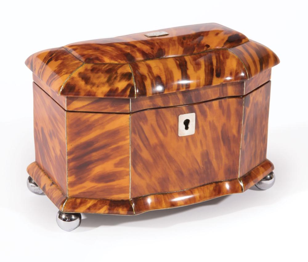 GEORGE III TORTOISESHELL TEA